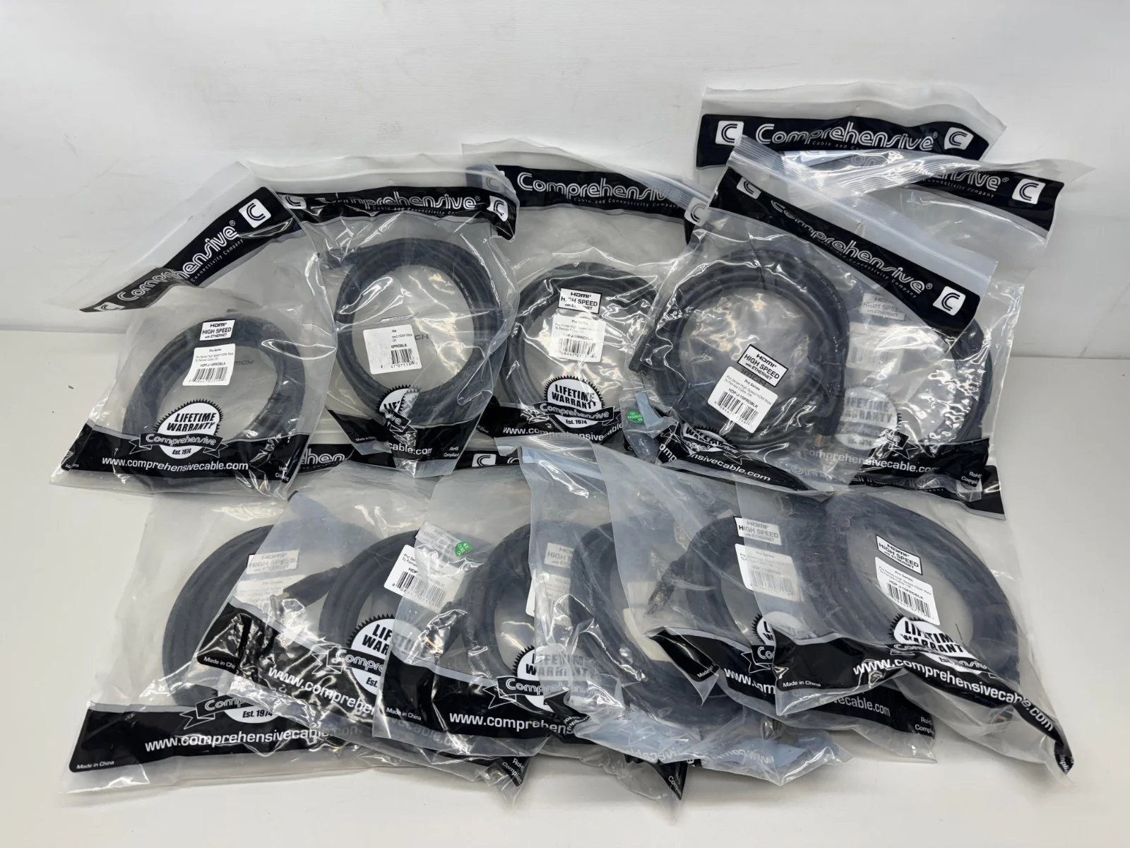Comprehensive HDP-J-10PROBLK Pro AV/IT Series HDMI Male To Female LOTS OF 12