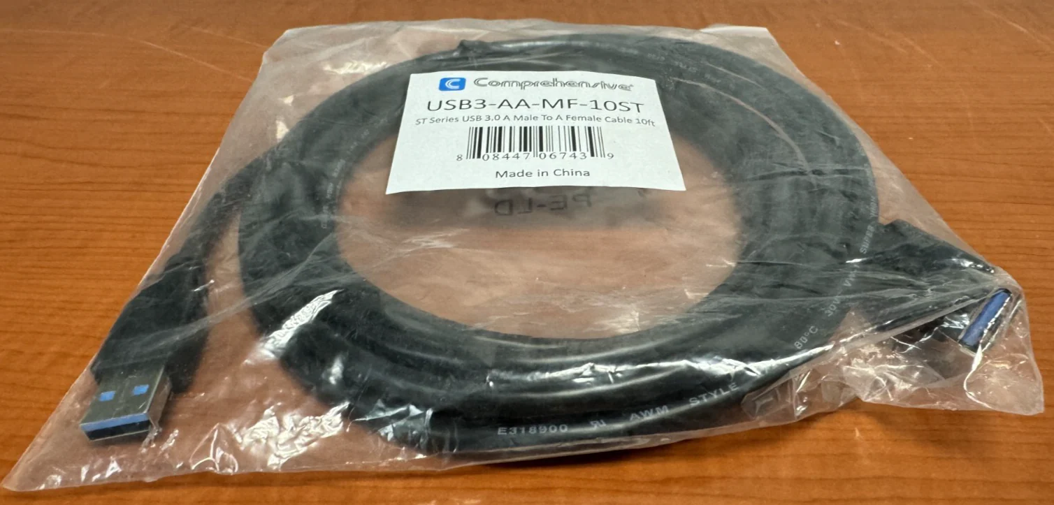 Comprehensive USB3-AA-MF-10ST LOT OF 2 10' Type-A Male to Type-A Female Cables - Image 2
