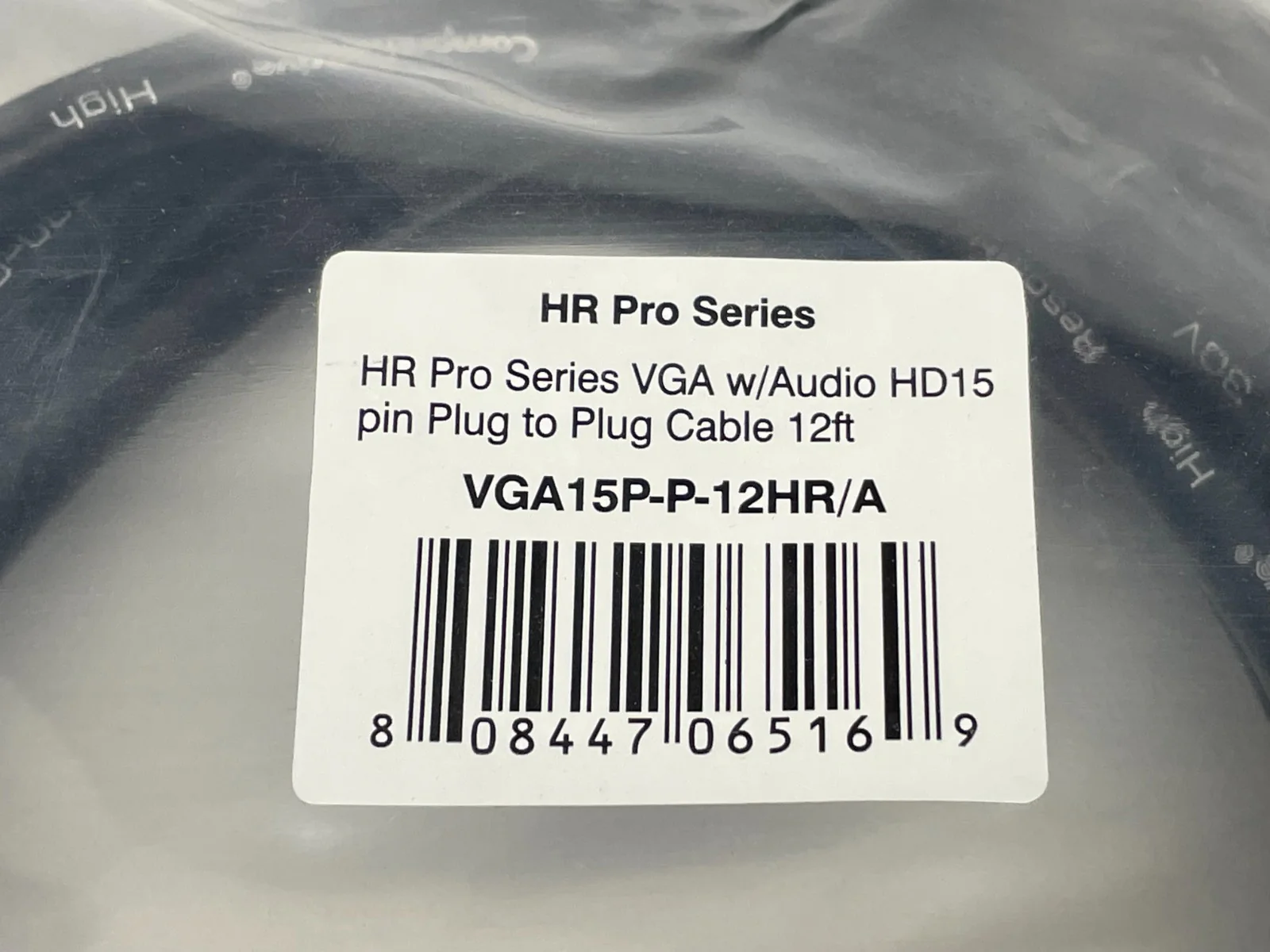 Comprehensive VGA15P-P-12HR/A HR Pro Series VGA w/Audio HD15 pin Plug - LOT OF 3 - Image 2