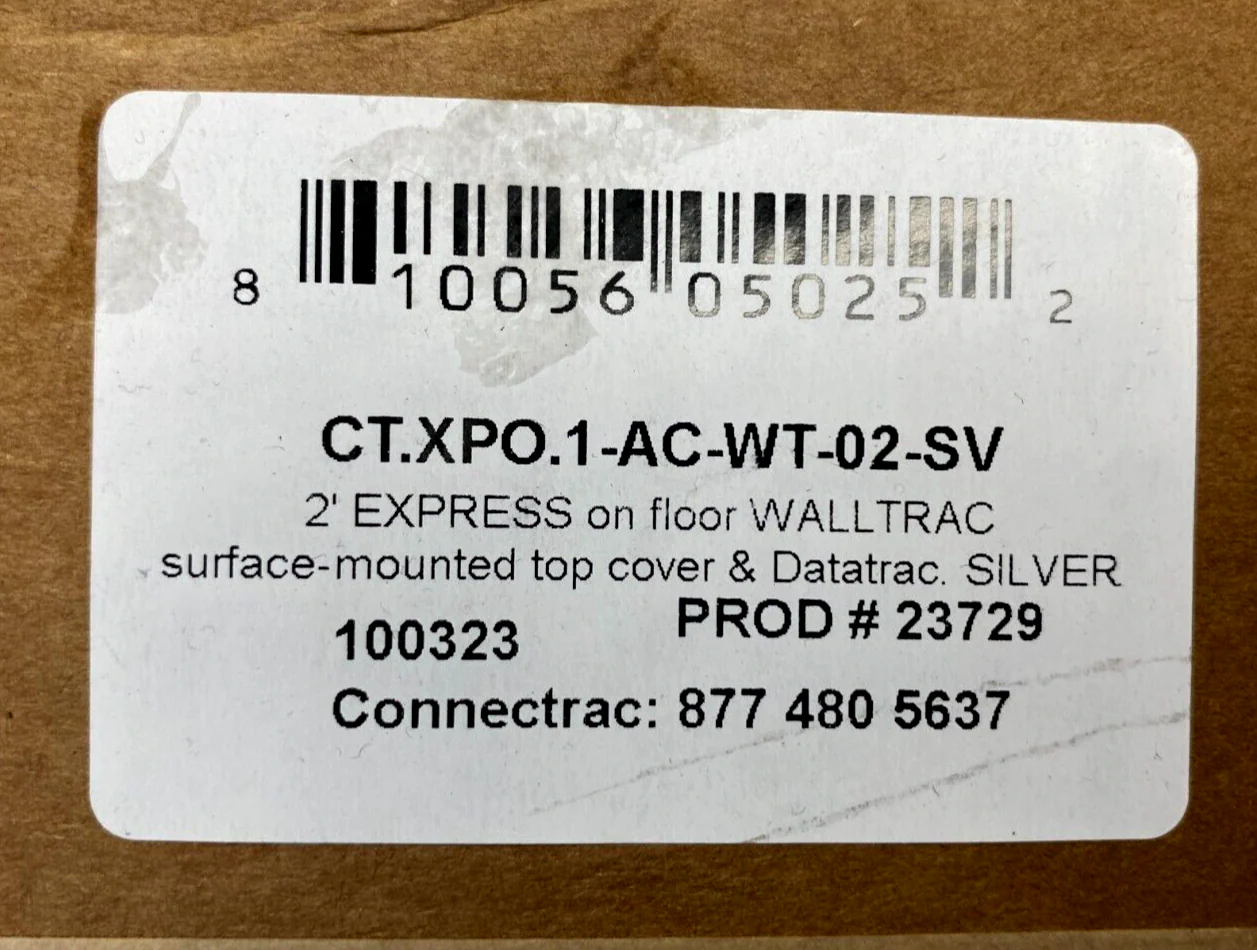 Connectrac CT.XPO.1-AC-WT-02-SV Express Walltrac (P/N: 23729)