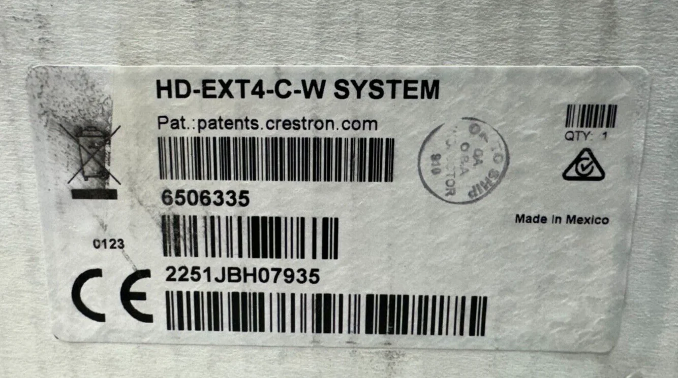 Creston HD-EXT4-C-W System 4K HDMI over HDBaseT Extender w/Analog Audio 6506335 - Image 2