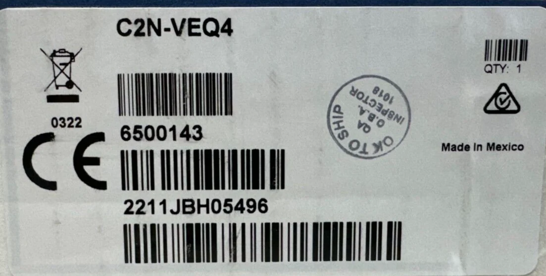 Crestron C2N-VEQ4 4-Channel Volume/EQ Control Module 6500143 NEW in SEALED box - Image 2