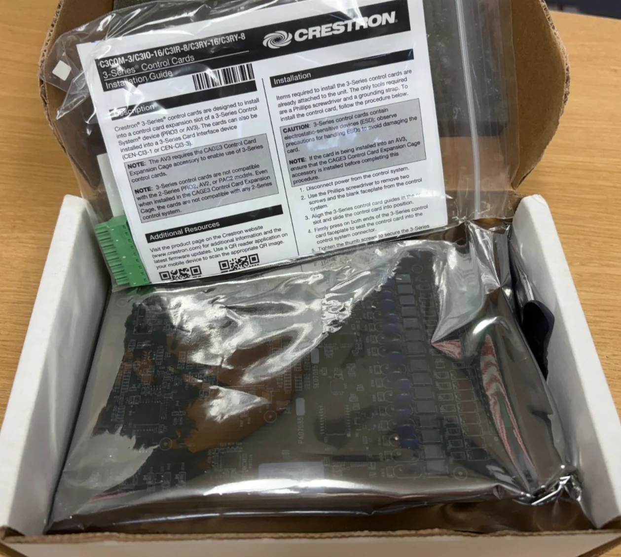 Crestron C3IO-16 3-Series Control Card – 16 Versiport I/O Ports (P/N: 6505640) - Image 3