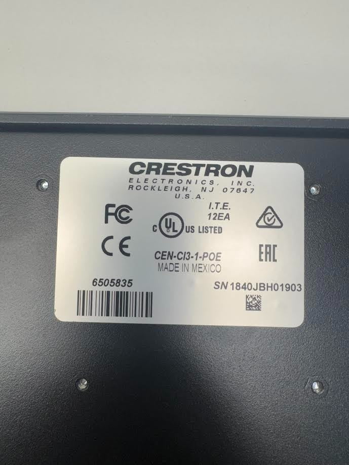 Crestron CEN-CI3-1-POE 3-Series Card Interface 1 Slot w/ POE injector 6505835 - Image 4