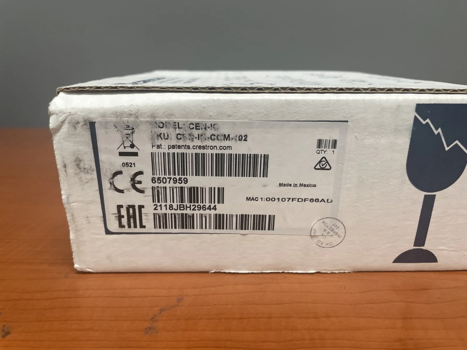 Crestron CEN-IO-COM-102 Wired Ethernet Module 6507959