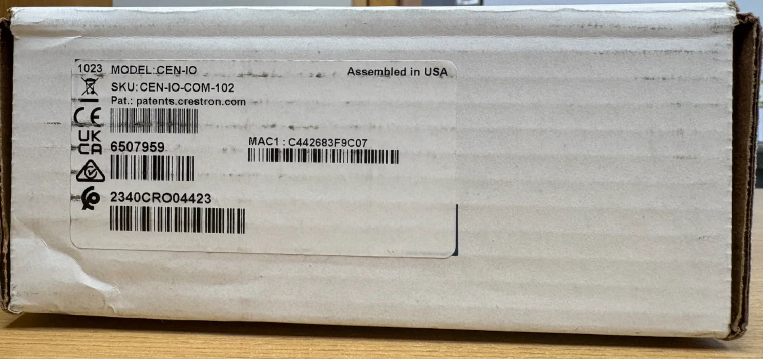Crestron CEN-IO-COM-102 Wired Ethernet Module (P/N: 6507959)