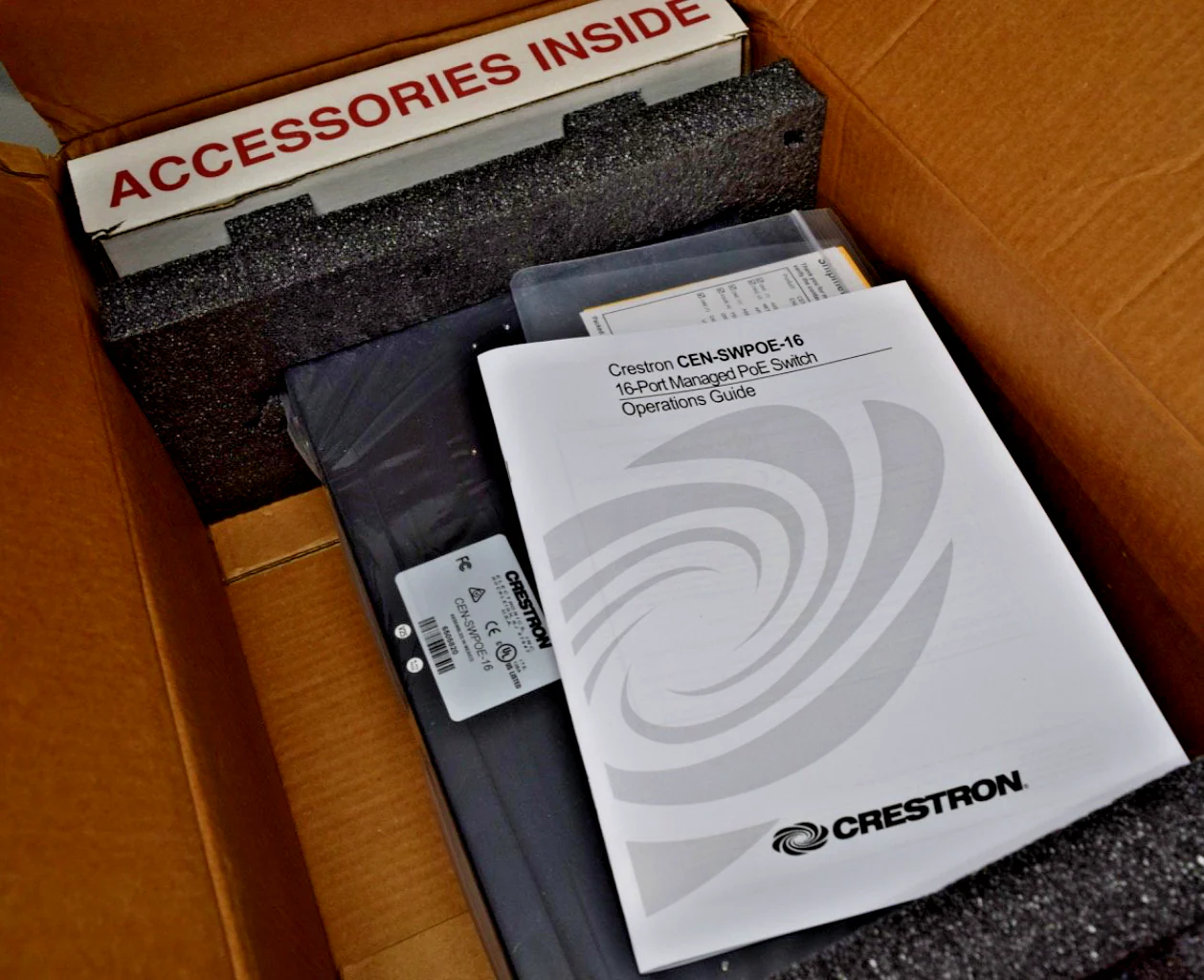 Crestron CEN-SWPOE-16 16-Port Ethernet Managed POE Switch - Image 2