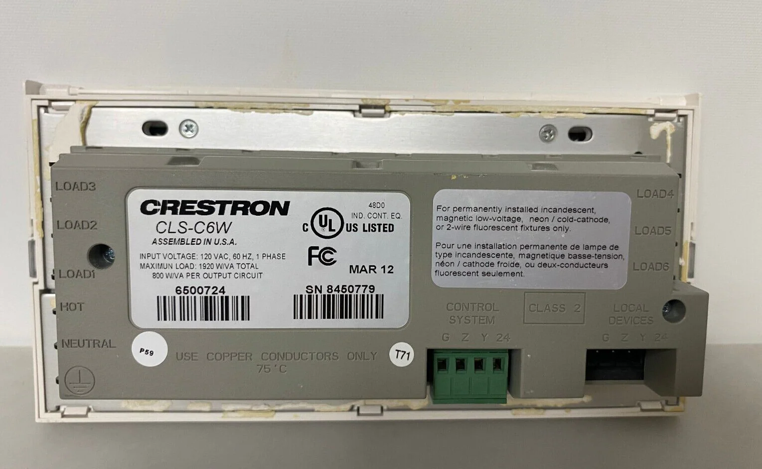 Crestron CLS-C6W (6500724) - Image 2
