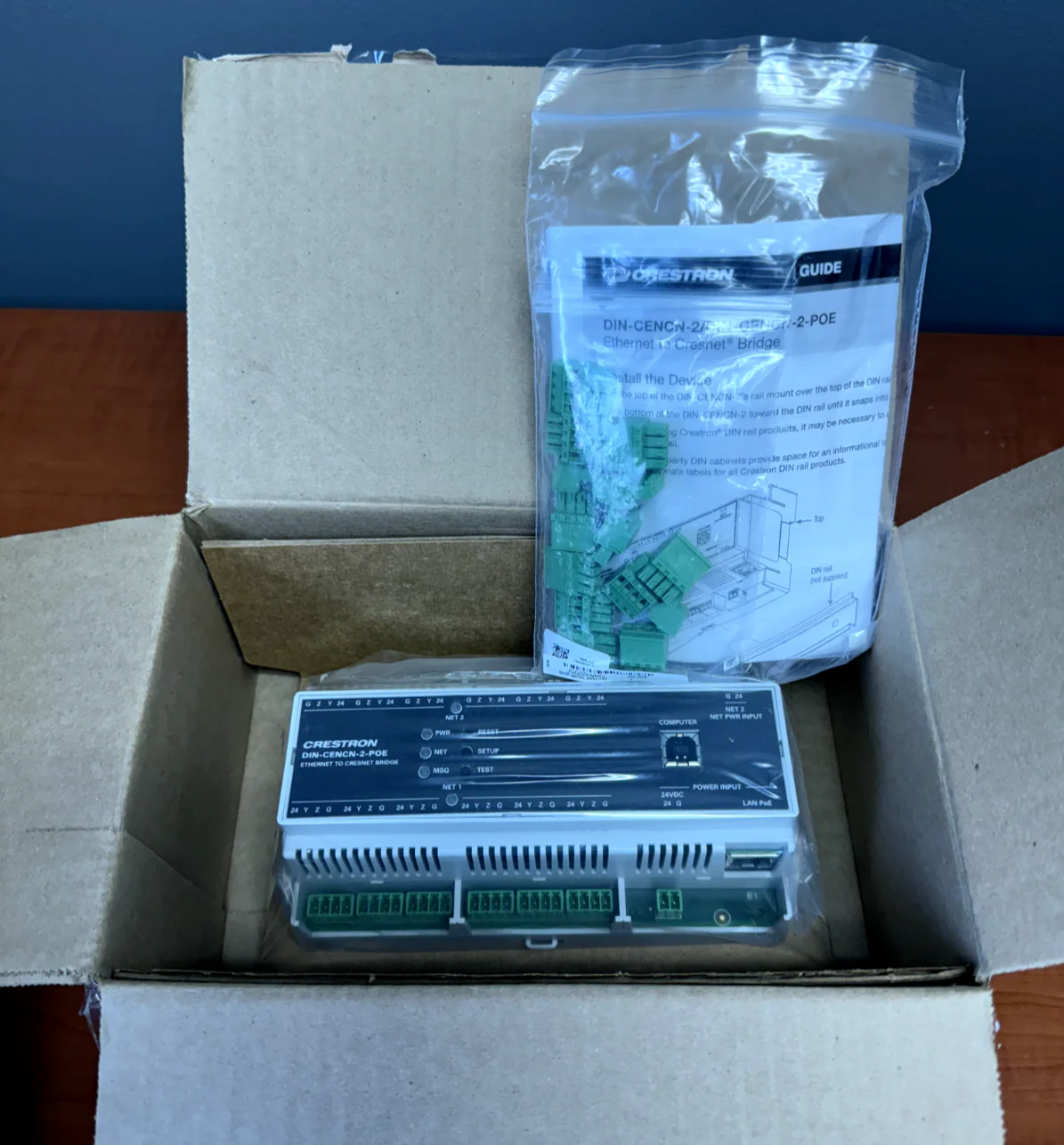 Crestron DIN-CENCN-2-POE Ethernet to Cresnet Network Bridge 6507140 - Image 3