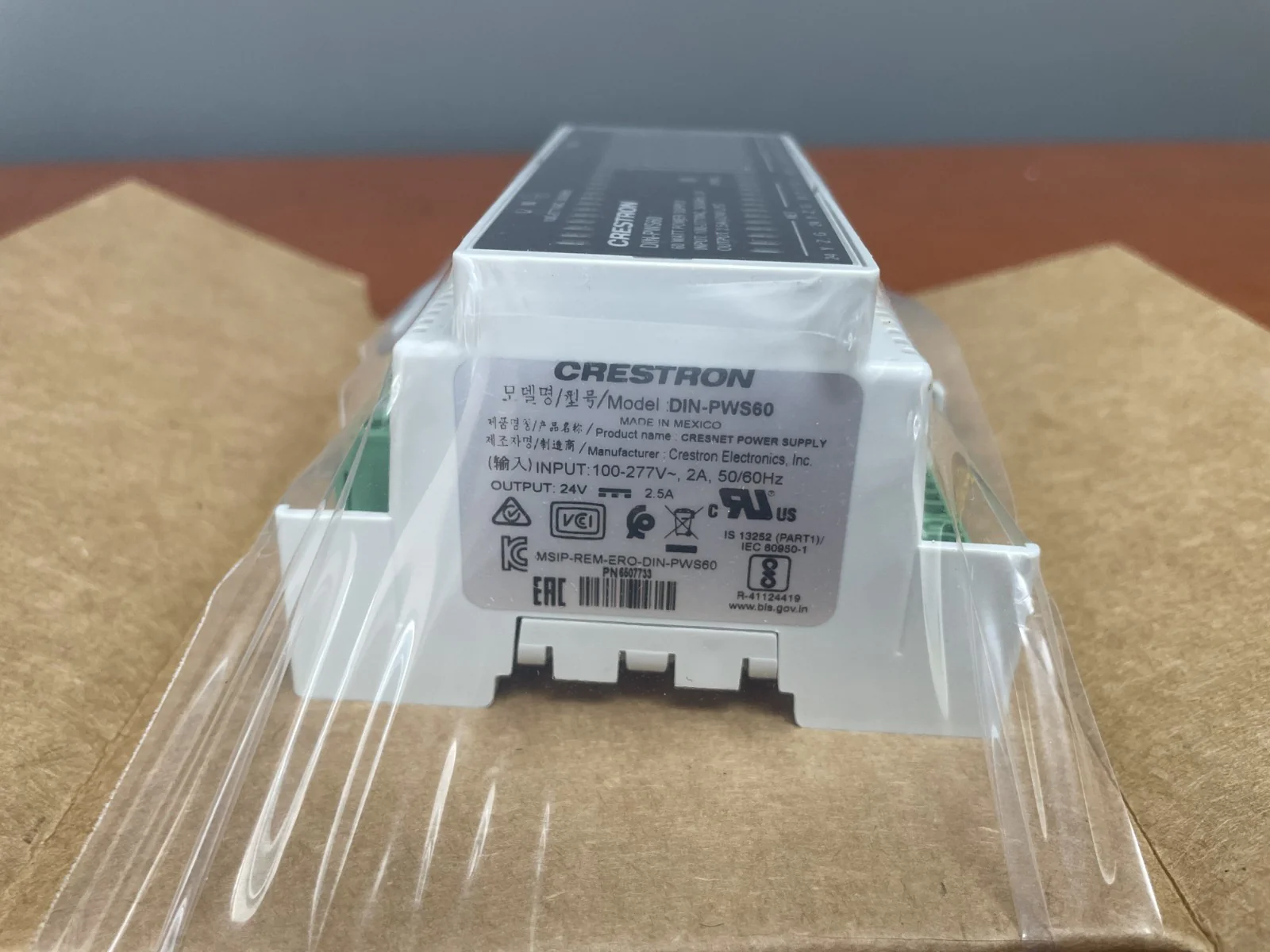 Crestron DIN-PWS60 DIN Rail 60 Watt Cresnet Power Supply 6507733 - Image 6