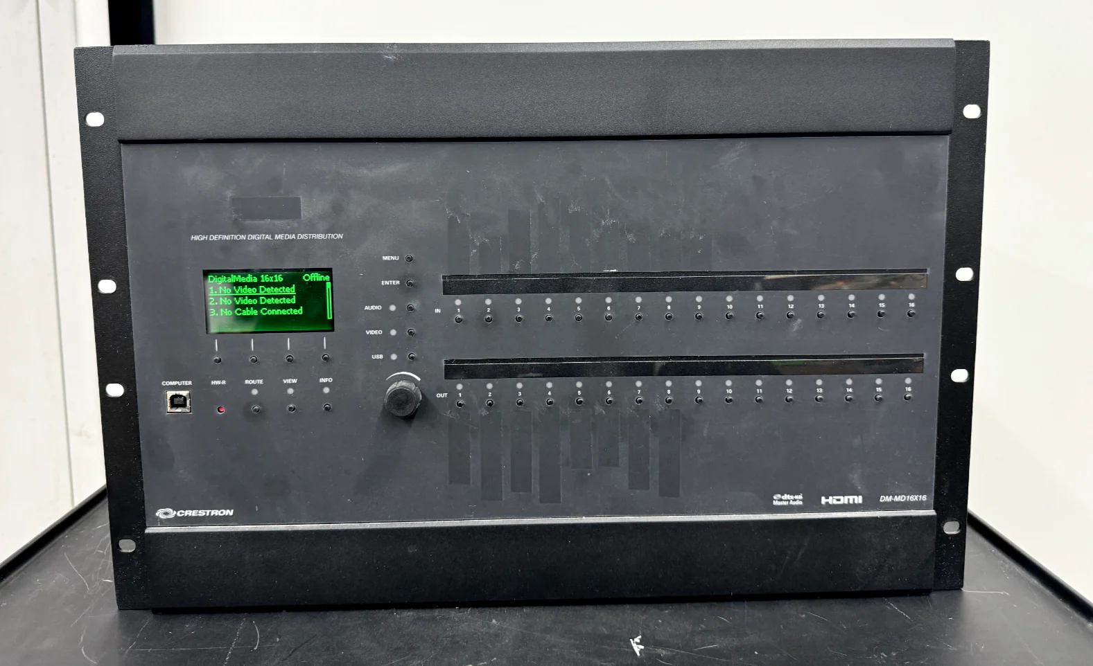 Crestron DM-MD16X16 DigitalMedia Matrix Switcher w/ DMC-SDI DMC-C-DSP DMCO-5533 - Image 2