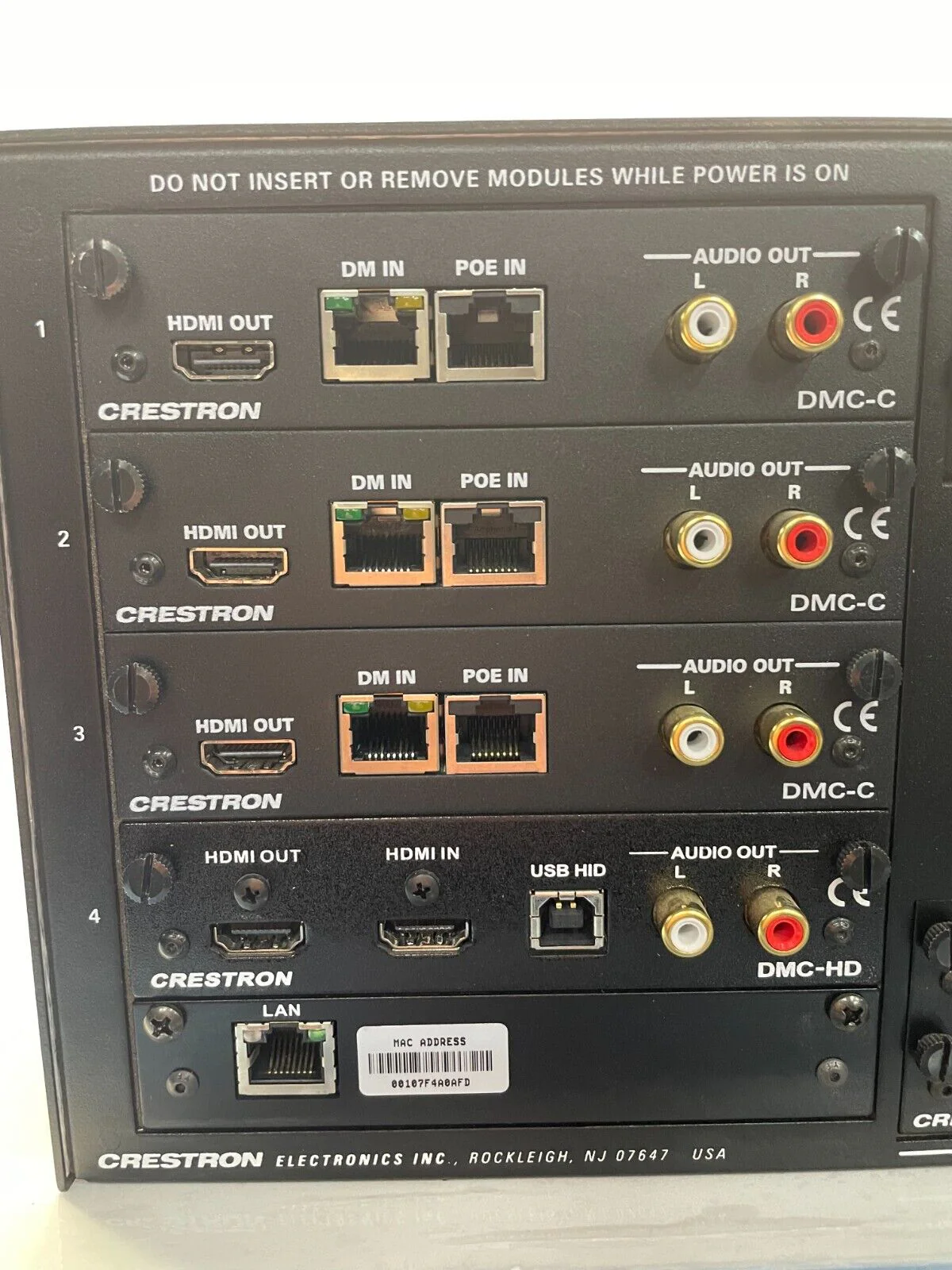 Crestron DM-MD8X8 - 8x8 DigitalMedia Switcher with Pictured Cards - Image 6