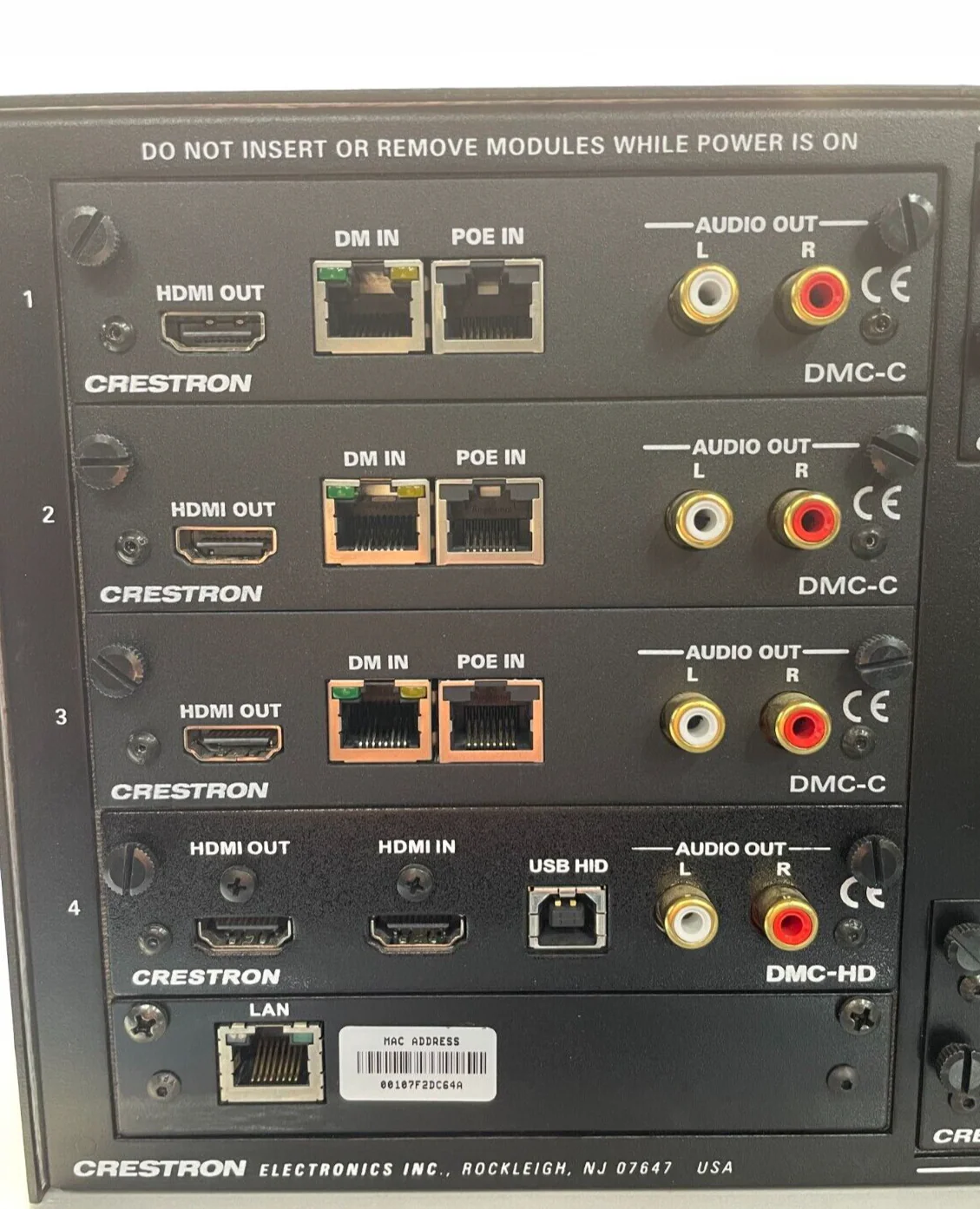 Crestron DM-MD8X8 - 8x8 DigitalMedia Switcher with Pictured Cards - Image 6