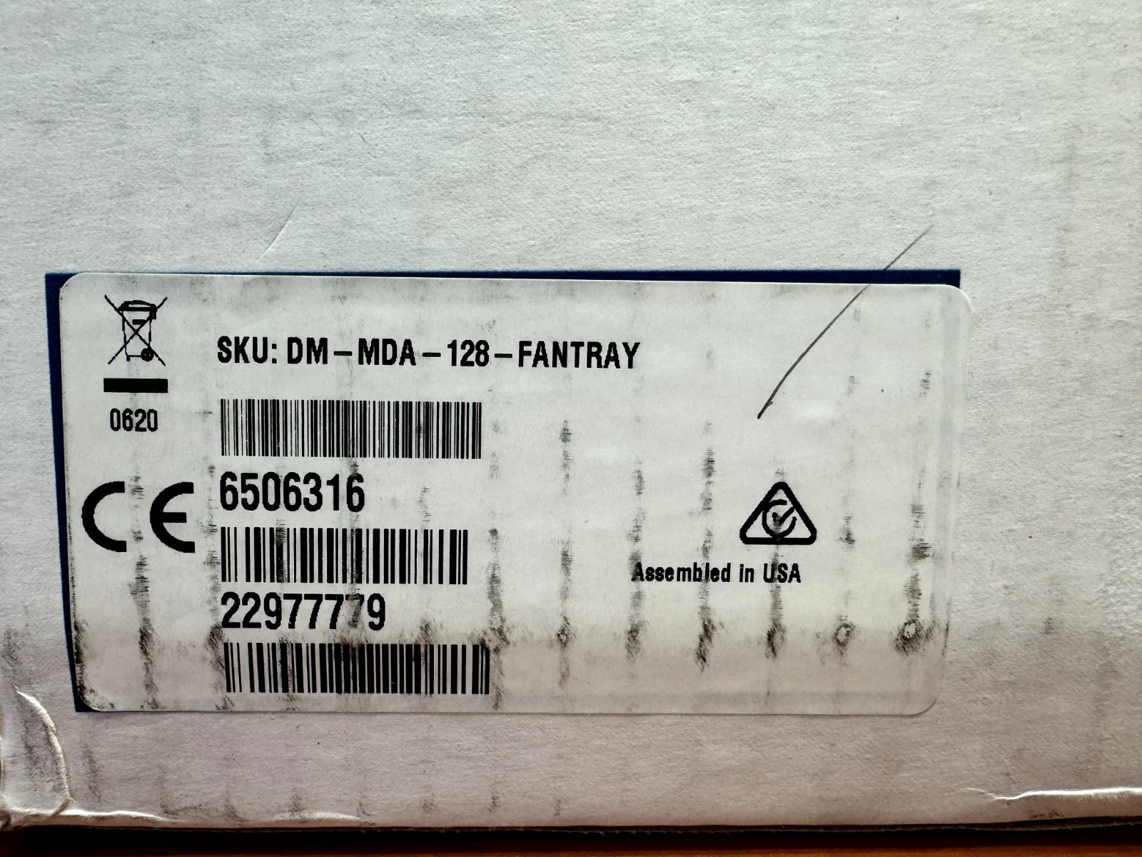 Crestron DM-MDA-128-FANTRAY Fan Tray for DM-MD128X128 DM Switcher 6506316 NEW - Image 2