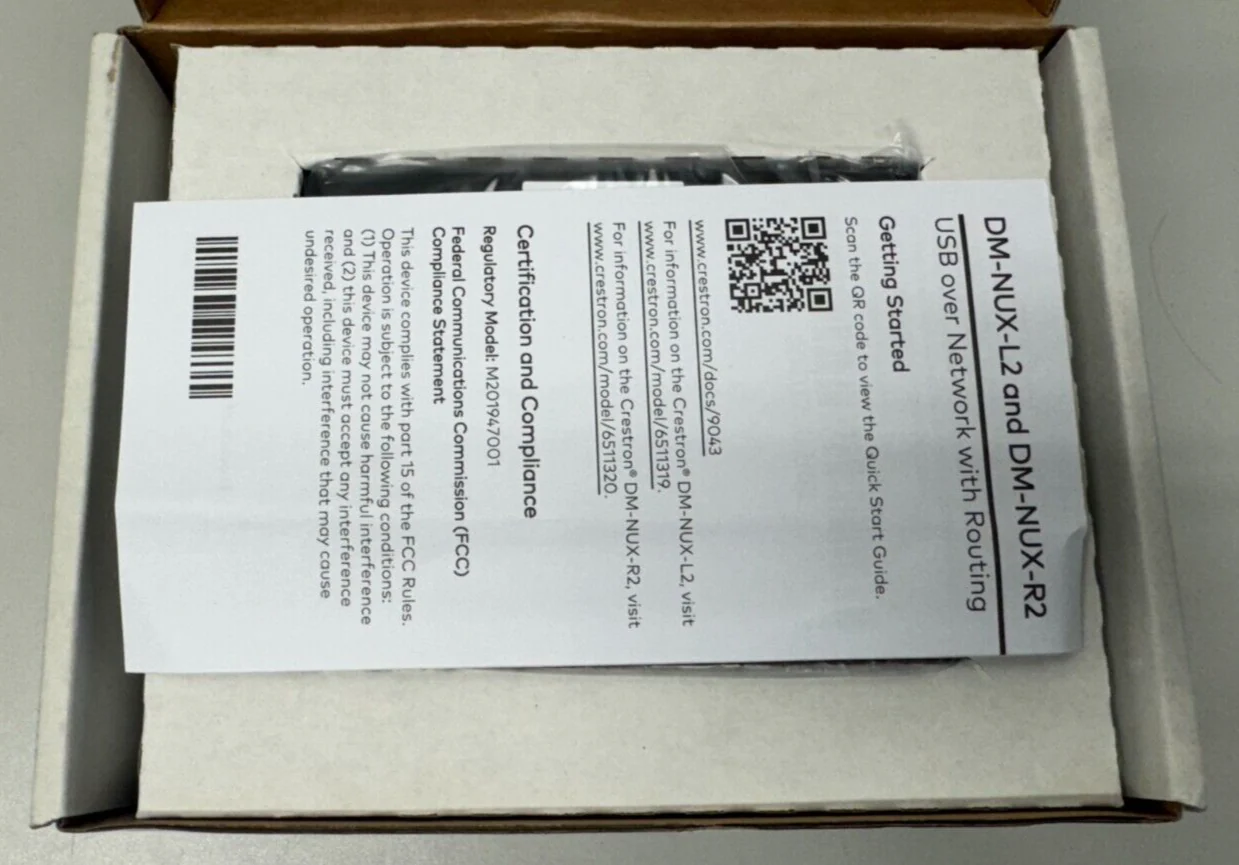 Crestron DM-NUX-R2 DM NUX USB over Network with Routing, Remote 6511320 - Image 3