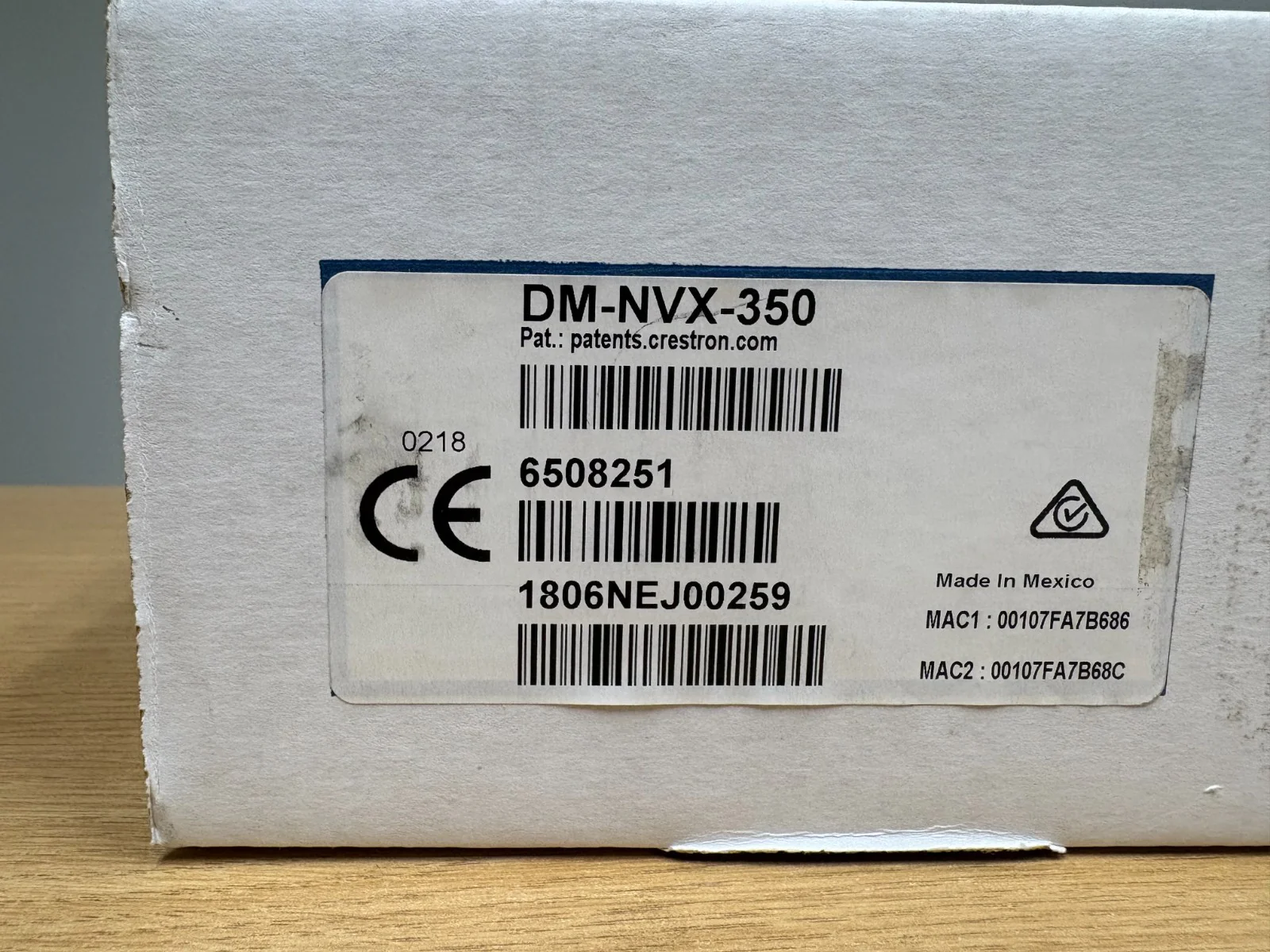 Crestron DM-NVX-350 DM 4K Network Video Endpoint (P/N: 6508251)