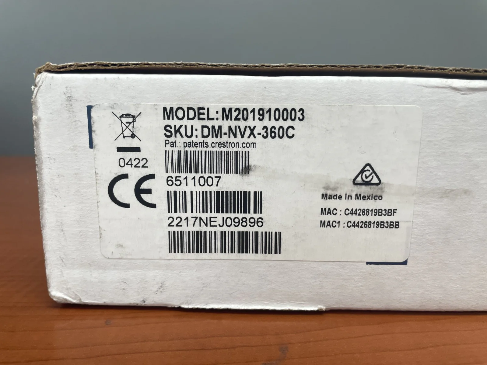 Crestron DM-NVX-360C 4K60 4:4:4 HDR Network AV Encoder/Decoder Card 6511007