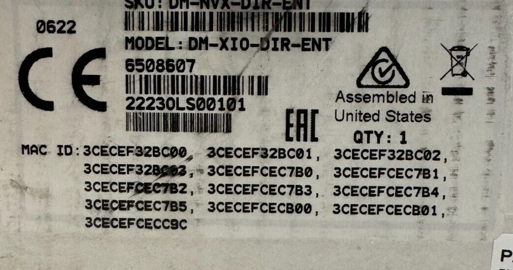 Crestron DM-NVX-DIR-ENT Director Network AV Switching Appliance 1000 6508607 - Image 3
