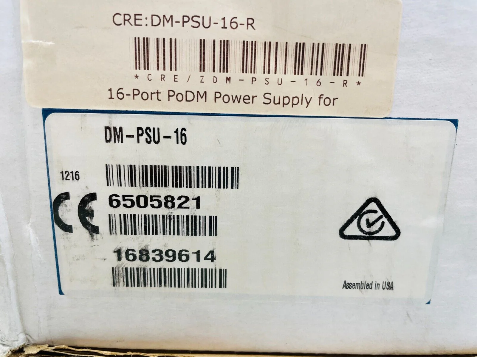 Crestron DM-PSU-16 | 16-Port PoDM Power Supply for DM 8G+ I/O Cards | 6505821 - Image 2