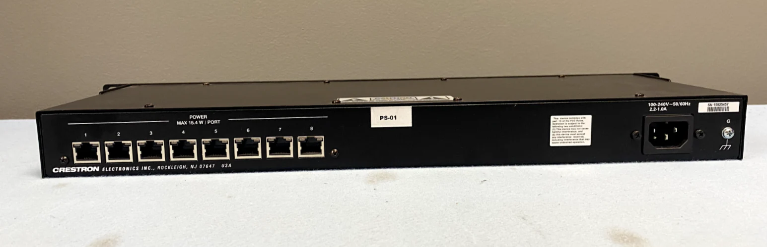 Crestron DM-PSU-8 8-Port PoDM Power Supply for DM 8G+ I/O Cards 6505822 - Image 3