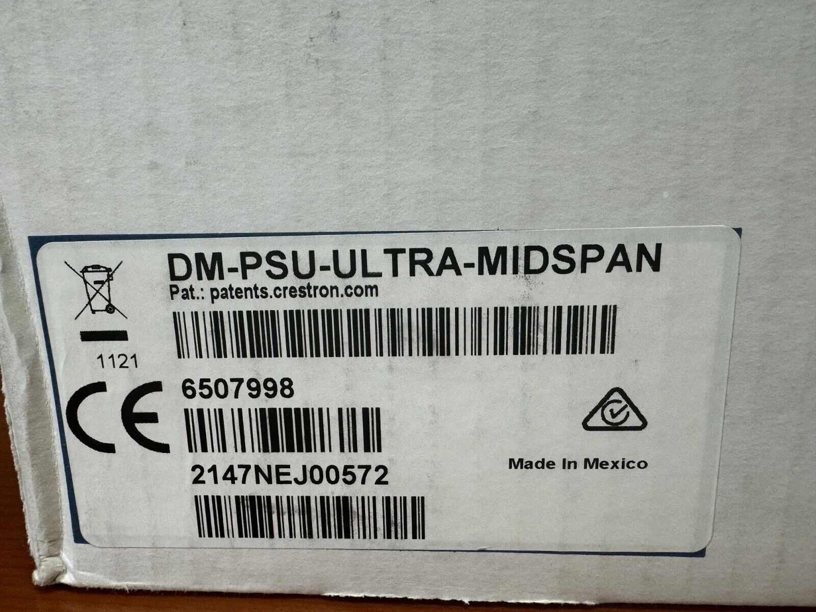 Crestron DM-PSU-ULTRA-MIDSPAN DigitalMedia Ultra Midspan PoDM++ Injector 6507998 - Image 2