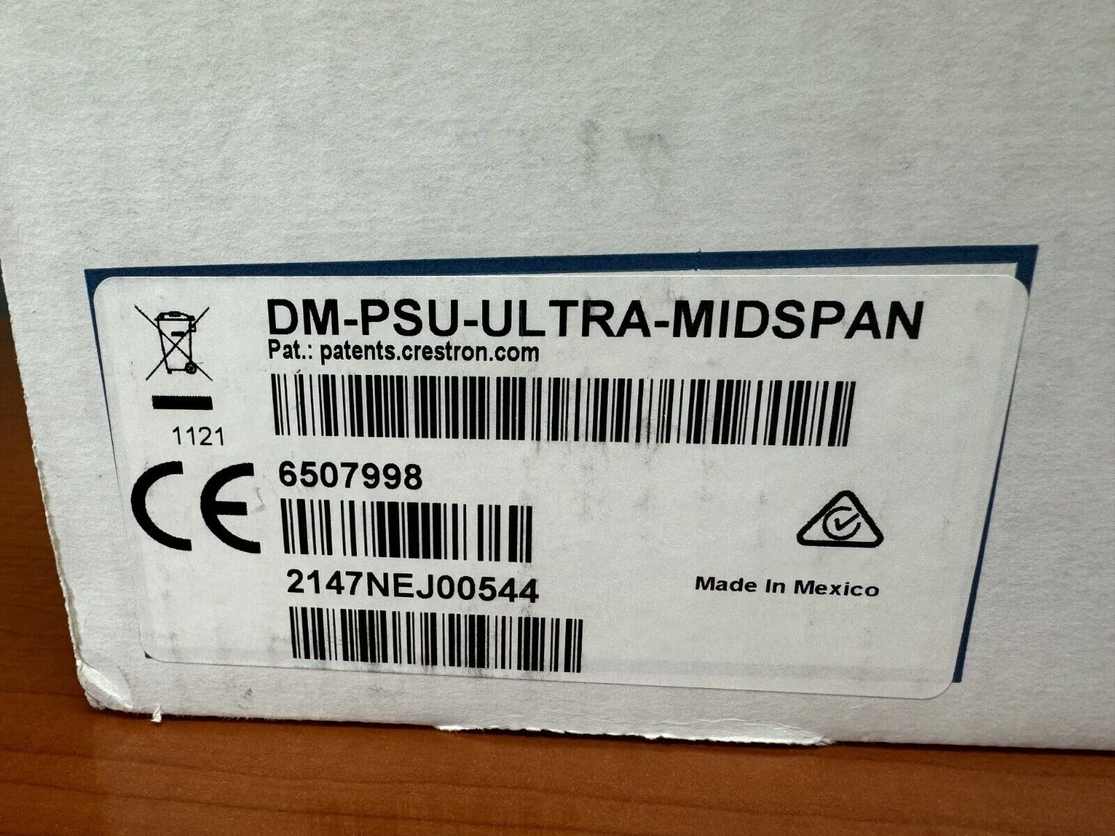 Crestron DM-PSU-ULTRA-MIDSPAN DigitalMedia Ultra Midspan PoDM++ Injector 6507998