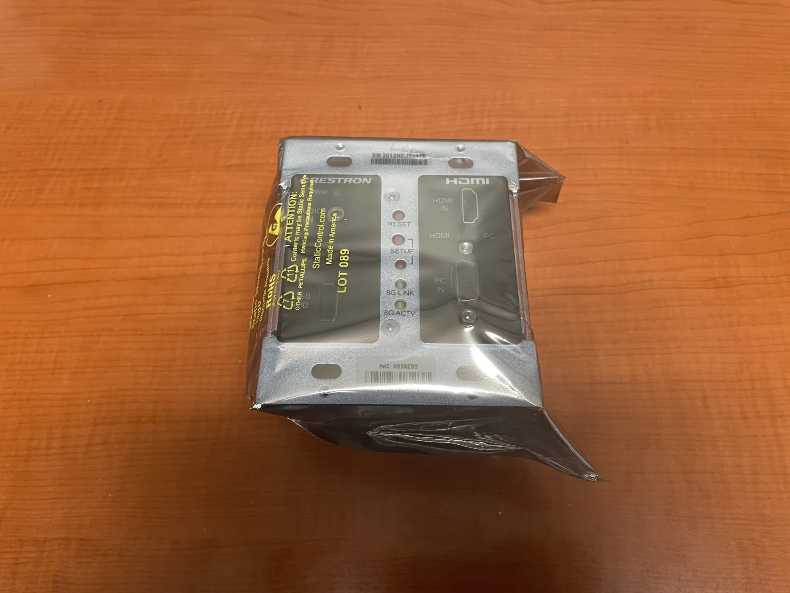 Crestron DM-TX-200-C-2G-B-T Wall Plate DigitalMedia 8G+ Transmitter 6505824 - Image 4