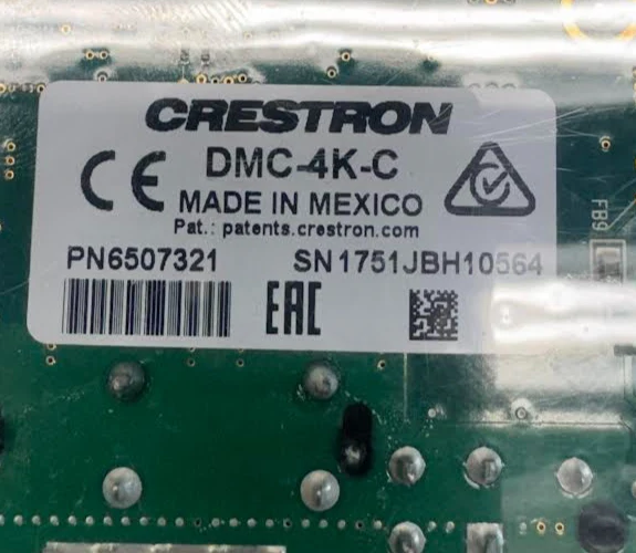 Crestron DMC-4K-C HDBaseT 4K DigitalMedia 8G+ Input Card for DM Switchers - Image 3