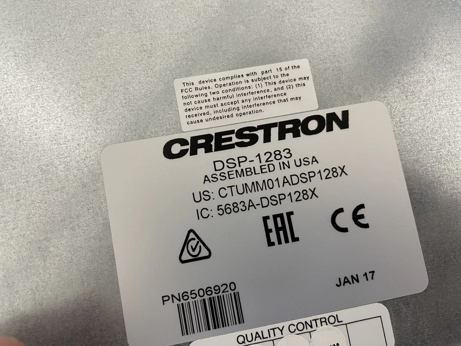 Crestron DSP-1283 Avia 12x8 Digital Audio Signal Processor w/ Dante 6506920 - Image 5