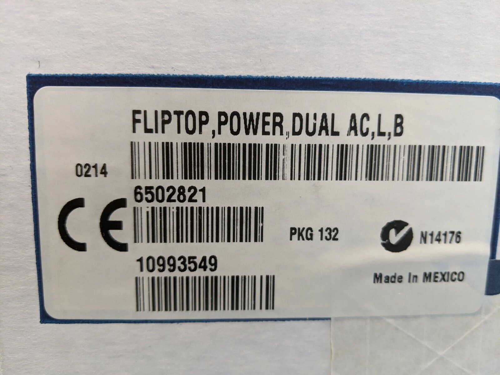 Crestron FT-PWR-D-LG-B 6502821 FlipTop Power Center, Large, Black