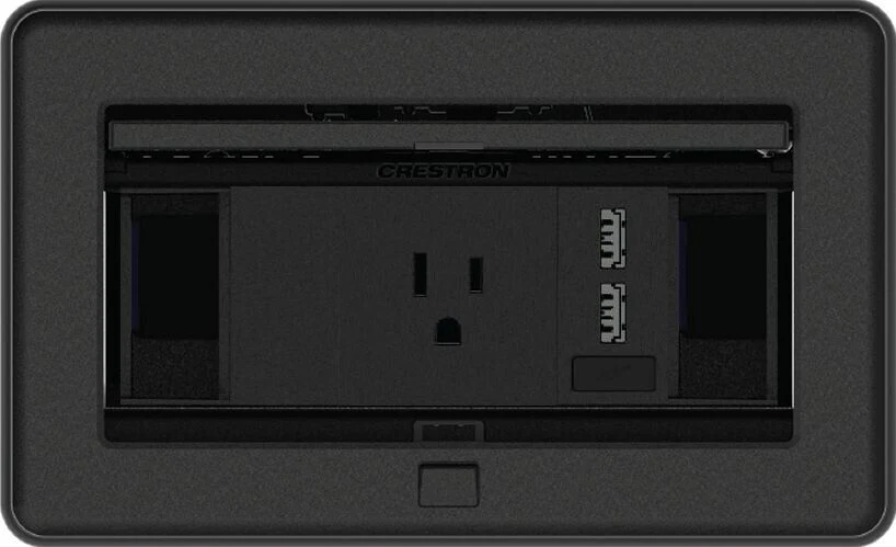 Crestron FT2-202-MECH-B FlipTop Cable Management System with AC & USB 6510779