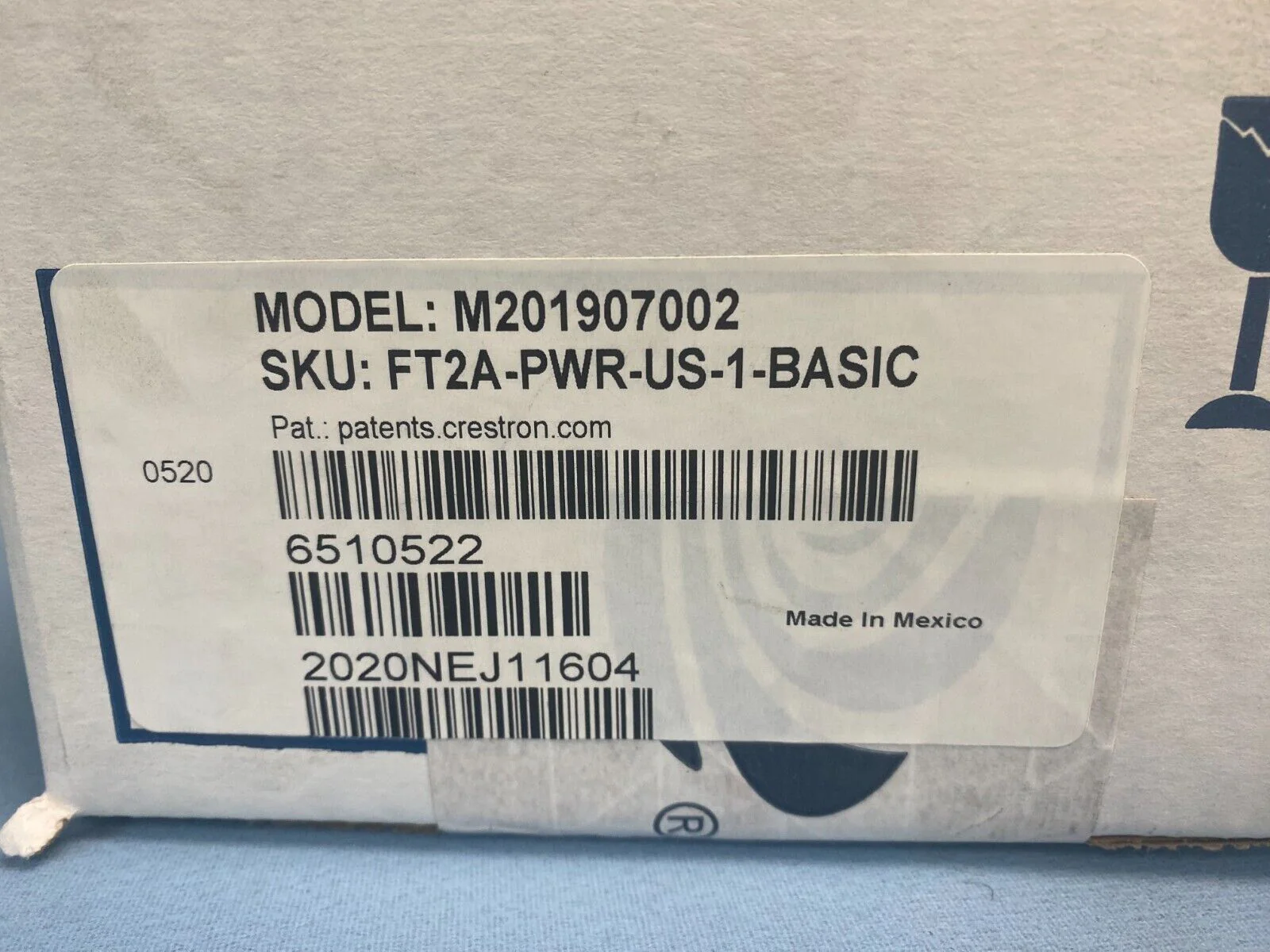 Crestron FT2A-PWR-US-1-BASIC AC Power Outlet Module Single (M201907002) 6510522 - Image 2