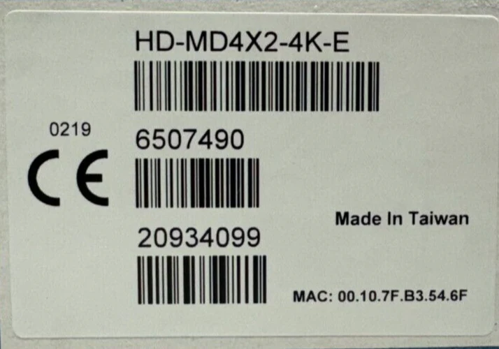 Crestron HD-MD4X2-4K-E 4x2 4K HDMI Switcher 6507490 - Image 2