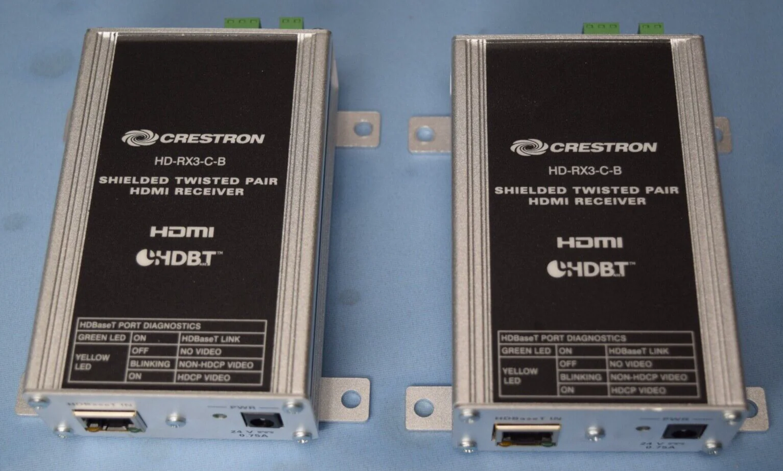 Crestron HD-RX3-C-B Shielded Twisted Pair HDMI Receiver ( LOT OF 2 ) w/ Power - Image 2