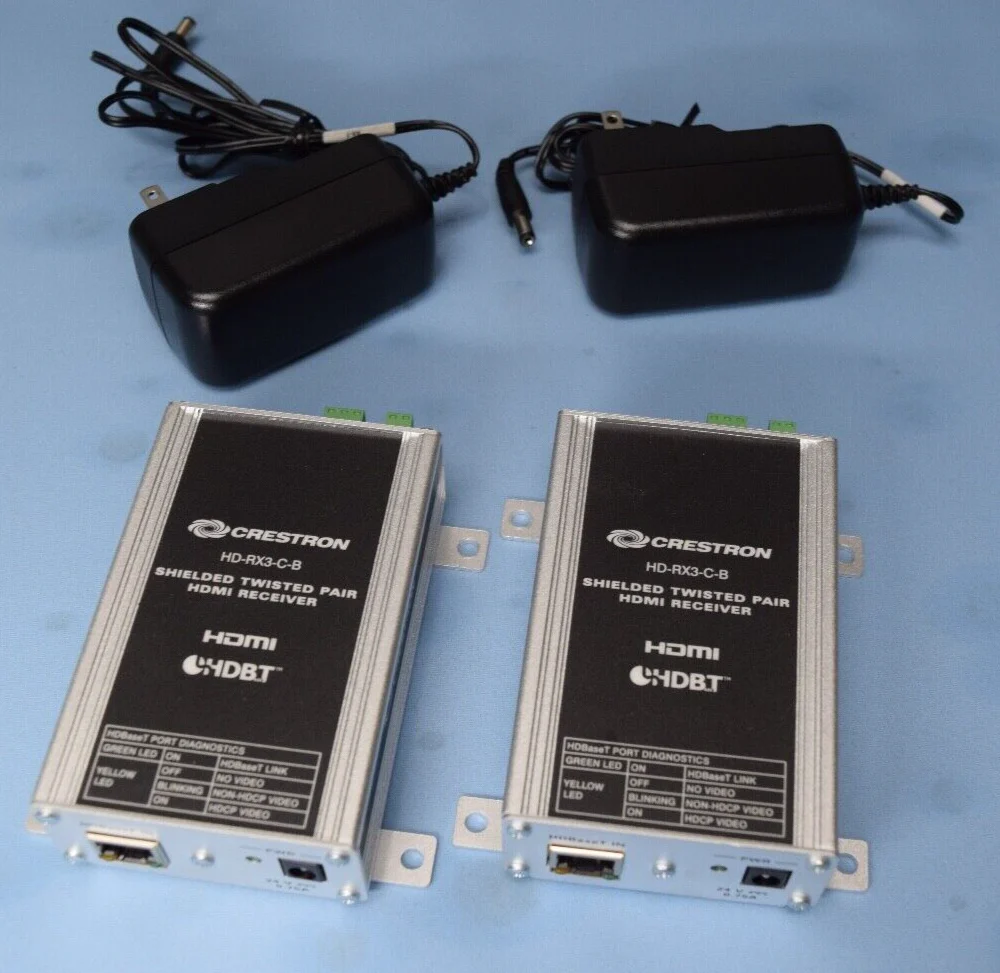 Crestron HD-RX3-C-B Shielded Twisted Pair HDMI Receiver ( LOT OF 2 ) w/ Power - Image 5
