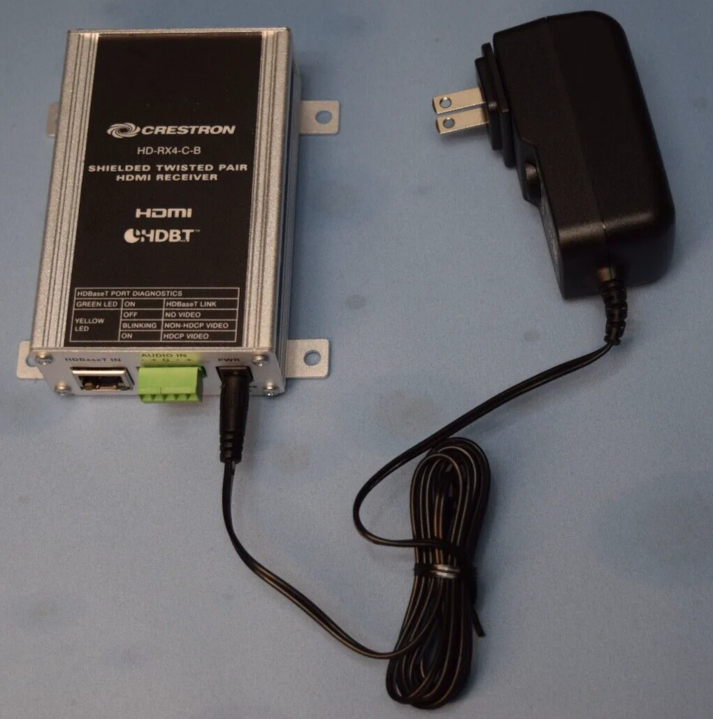 Crestron HD-RX4-C-B Shielded Twisted Pair HDMI Receiver & Power Supply - Image 3