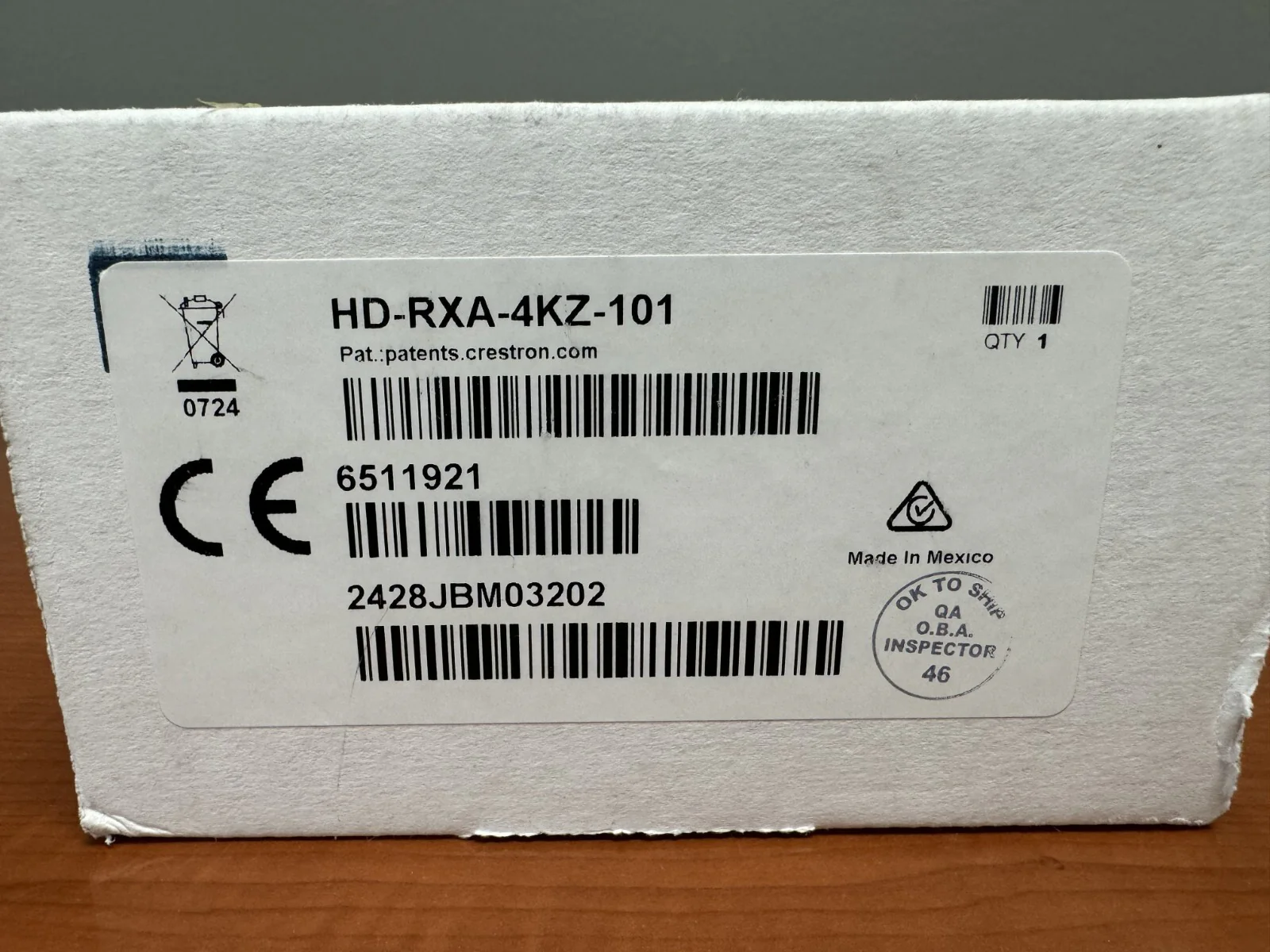 Crestron HD-RXA-4KZ-101 4K60 4:4:4 Receiver for HDMI/Audio Extension over CATx - Image 2