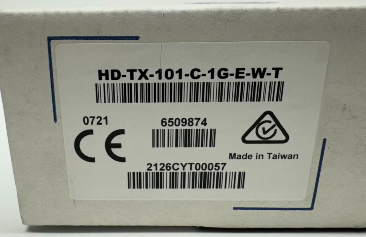 Crestron HD-TX-101-C-1G-E-W-T DM Lite HDMI/CATx Transmitter Wall Plate 6509874 - Image 3