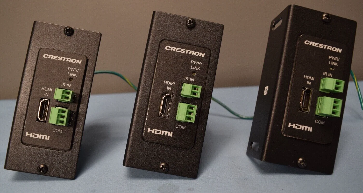 Crestron HD-TX3-C-B With Power Cord ( LOT OF 3 ) w/ PW-2407WU Power Supplies - Image 2
