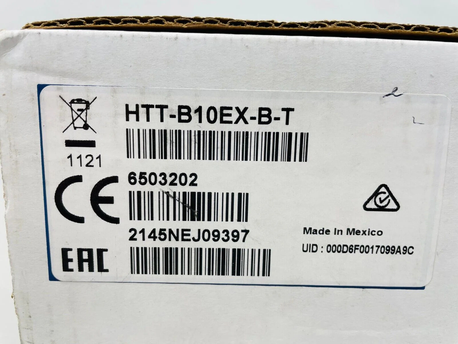 Crestron HTT-B10EX-B-T Wireless Tabletop Keypad, Black Textured 6503202 - Image 2