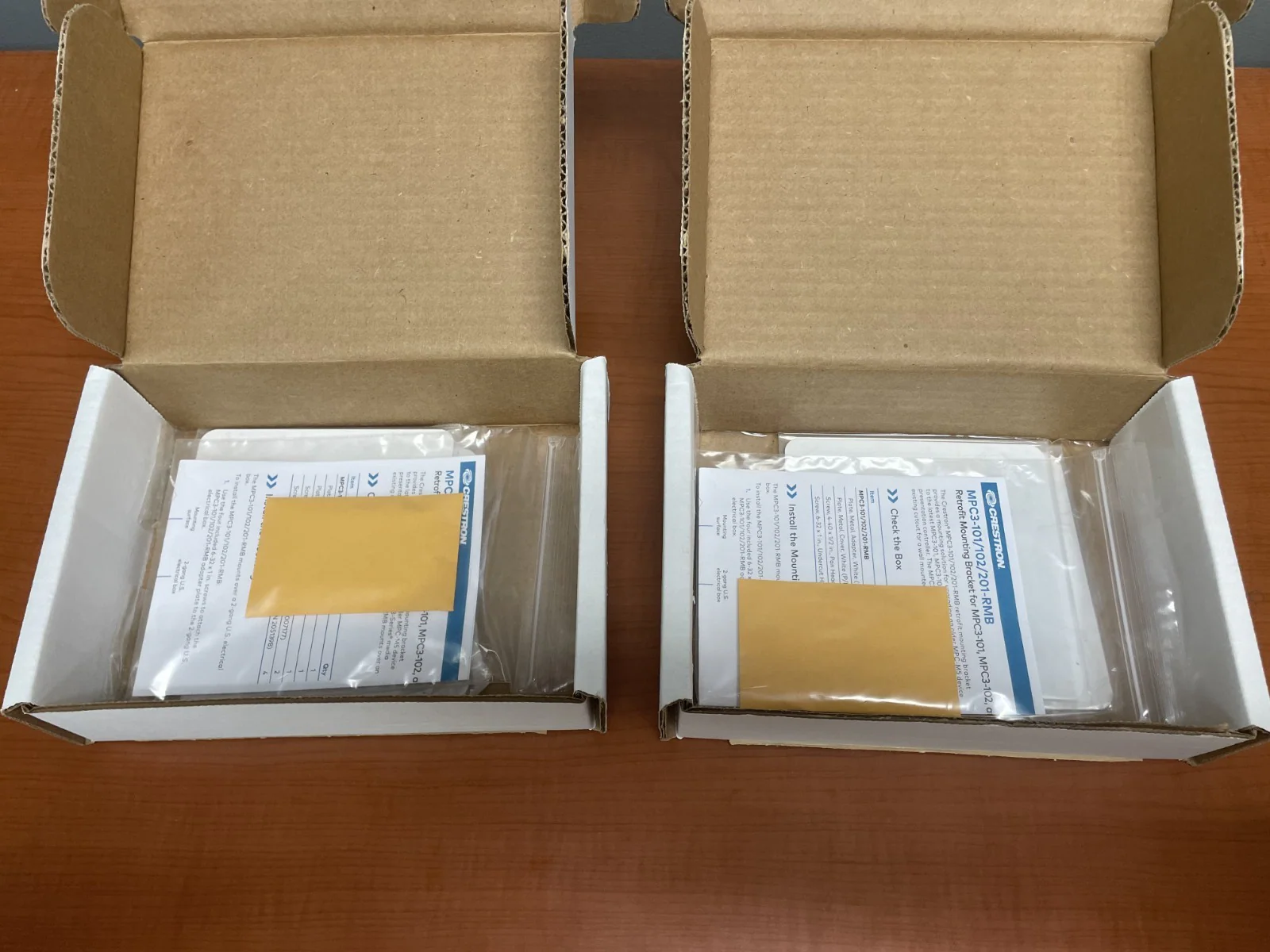 Crestron MPC3-101/102/201-RMB Lot of 2 Retrofit Mounting Brackets 6510217 - Image 4