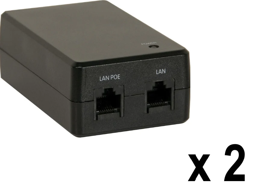 Crestron PWE-4803RU  - LOT of 2 NEW - 802.3af PoE Injectors Power over Ethernet