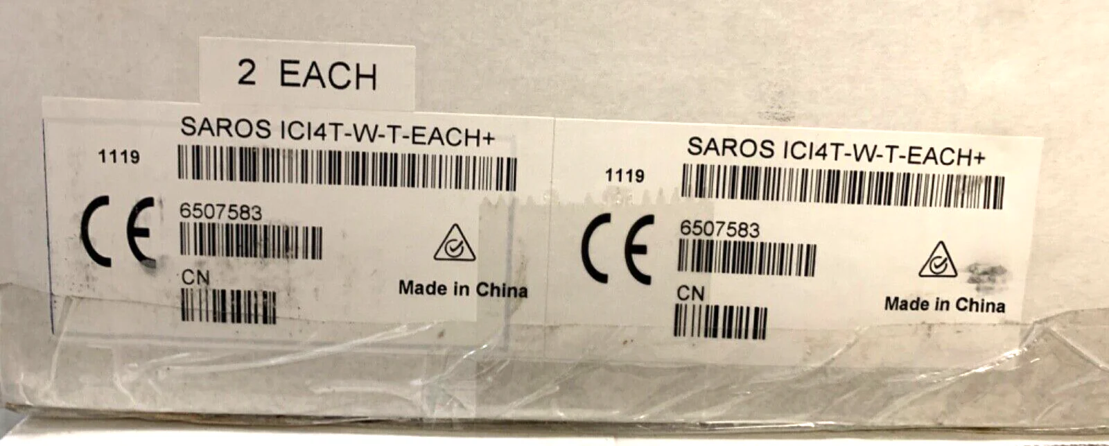 Crestron SAROS ICI4T-W-T-EACH+ 4” 2-Way In-Ceiling Speaker PAIR, White (6507583)