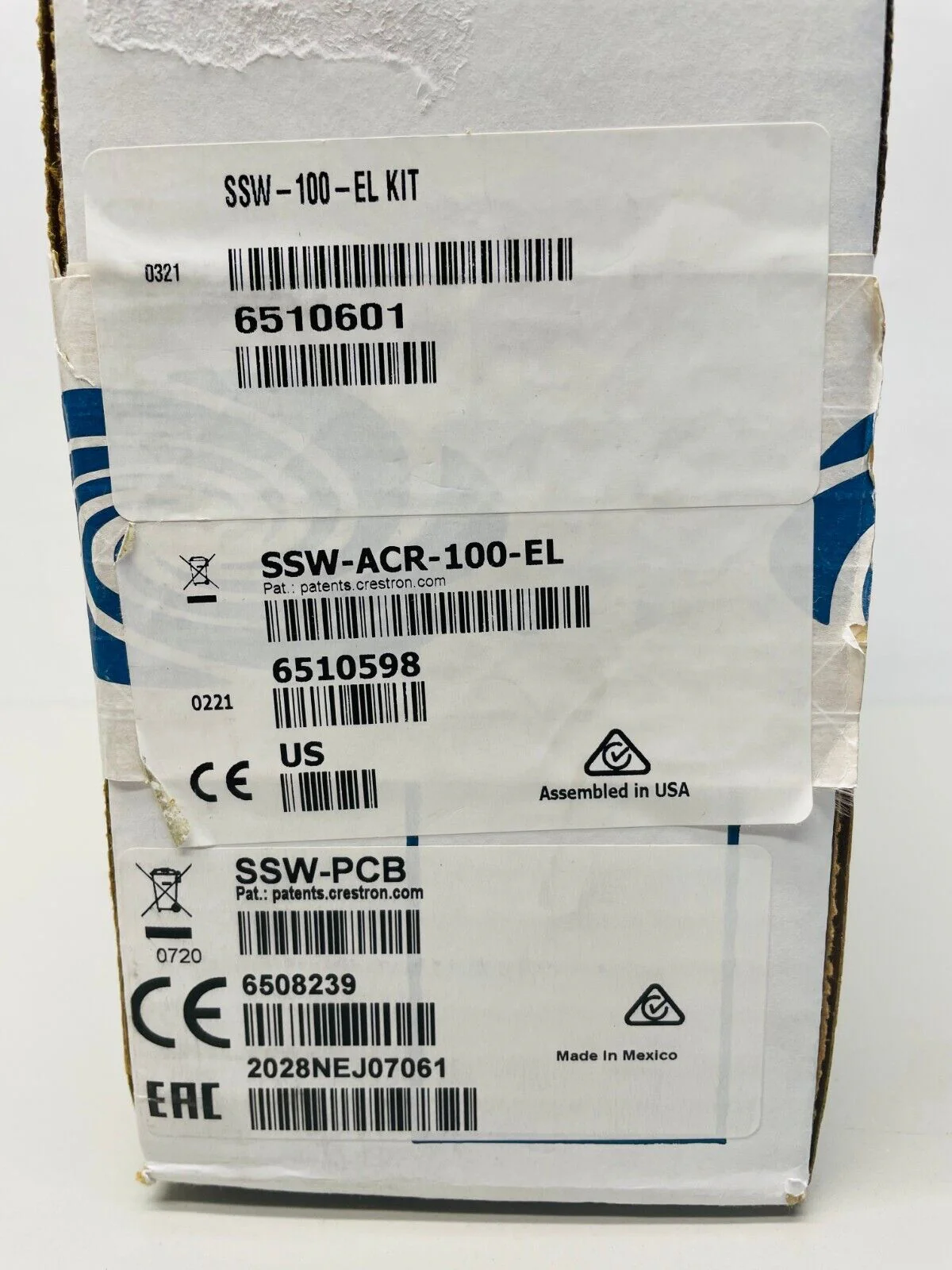 Crestron SSW-100-El KIT Room Availability Hallway Sign, Wall Mount 6510601 - Image 2