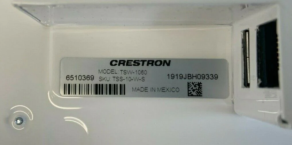 Crestron TSS-10-W-S 10.1 in. Room Scheduling Touch Screen, White Smooth - Image 4