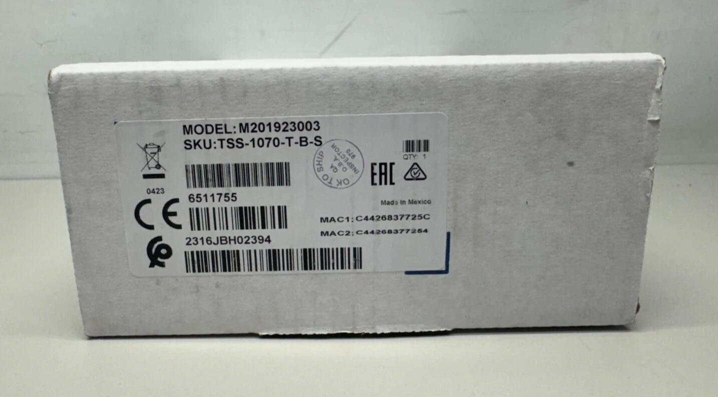 Crestron TSS-1070-T-B-S 10.1" Room Scheduling Touchscreen Black 6511755 NEW - Image 2