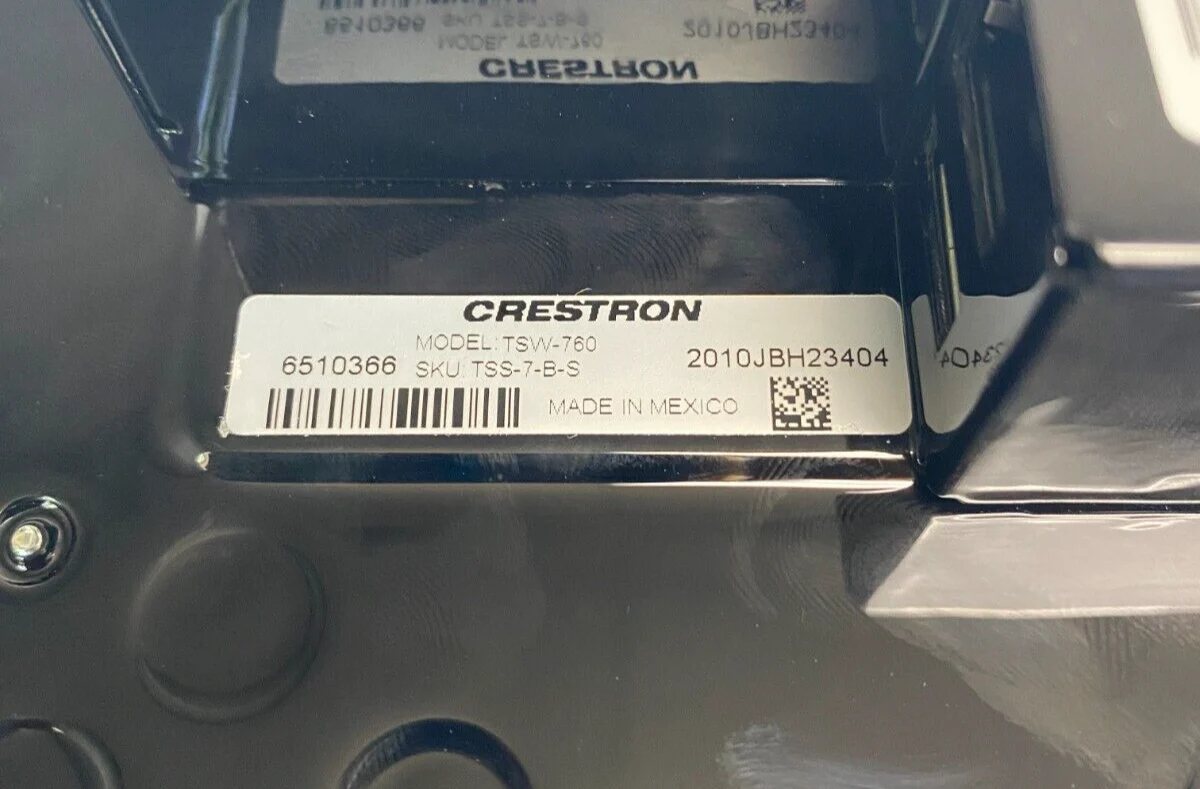 Crestron TSS-7-B-S 7 in Room Scheduling Touch Screen, Black 6510366 - Image 3