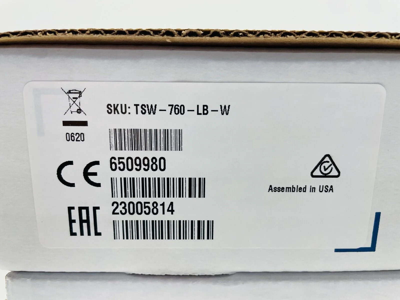 Crestron TSS-7-W-S-LB Kit 7" Room Scheduling Touch Screen 6510484 w/ Light Bar - Image 2