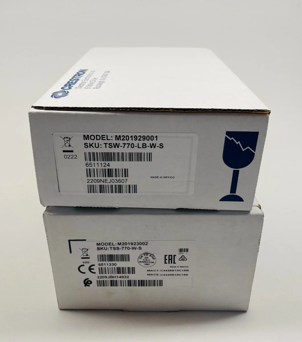 Crestron TSS-770-W-S-LB KIT 7" Room Scheduling Touch Screen / Light Bar 6511518 - Image 2