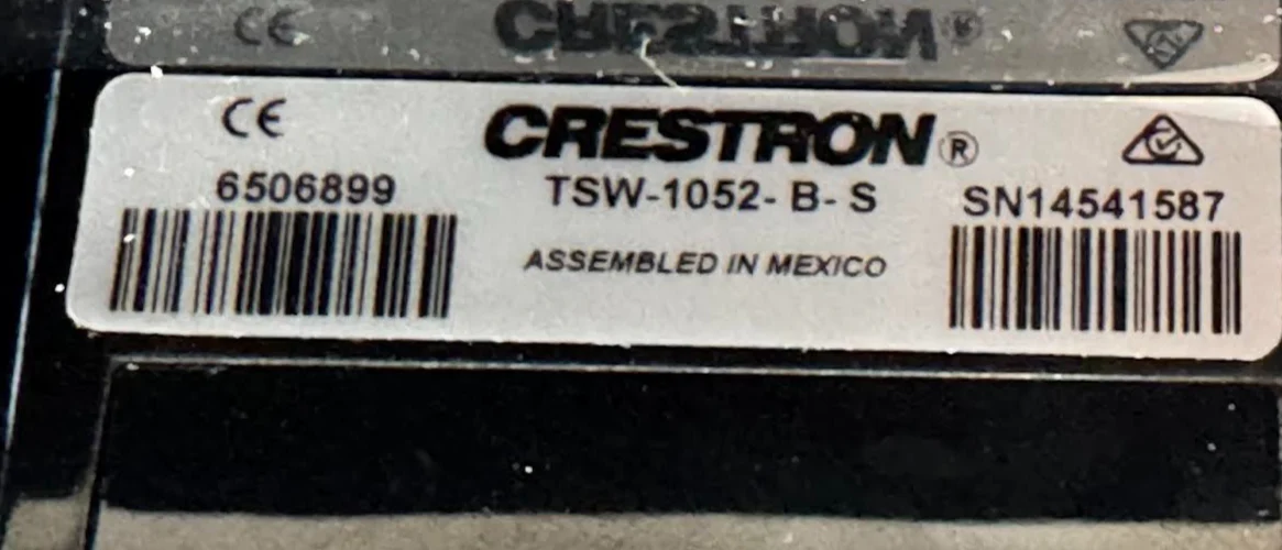 Crestron TSW-1052-B-S 10.1” Touch Screen - Black Smooth 6506899 LOT OF 2 - Image 2
